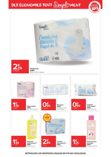 Catalogue Carrefour Market - Carrefour Market - Premier Prix Simpl valable dès le 03/11 au 22/11 - page 11