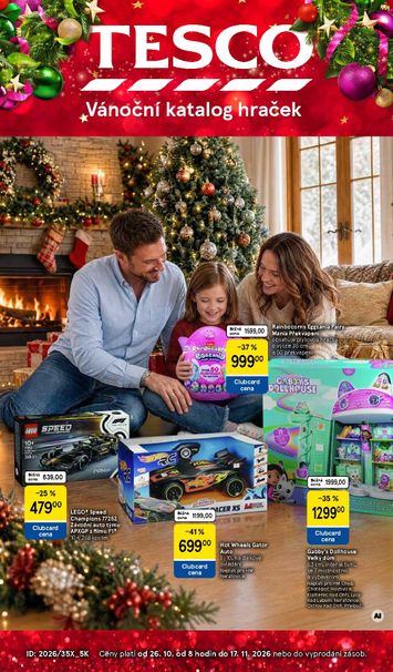 Leták Tesco - Tesco - Vánoční katalog hraček od 26.10. do 17.11. - strana 1