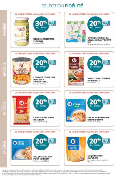 Catalogue Super U - Super U - Ma sélection Carte U valable dès le 05/10 au 01/11 - page 28