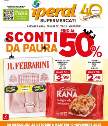 Volantino Iperal - Iperal valido dal 28/10 al 10/11 - pagina 1
