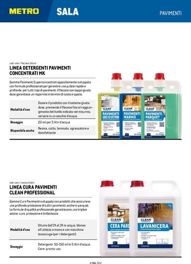 Volantino METRO - Metro - Catalogo Detergenza valido dal 04/06 al 04/06 - pagina 33