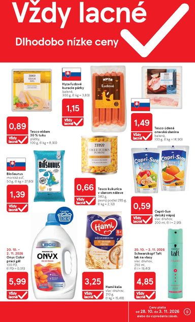 Leták Tesco - Tesco od 28.10. do 03.11. - strana 9