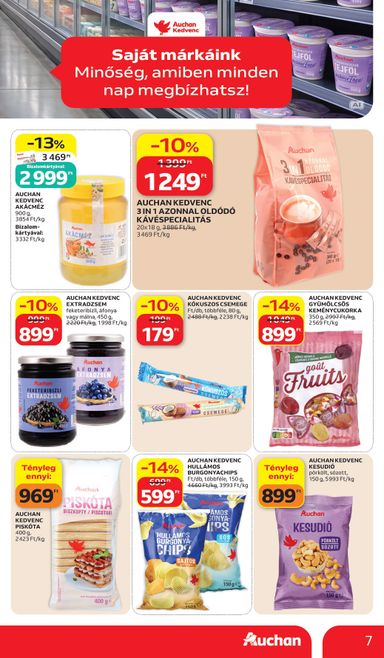 Akciós újság Auchan - Auchan Hipermarket - Sajátmárkás ajánlataink érvényes 10.15.-tól 10.28.-ig - 7 oldal
