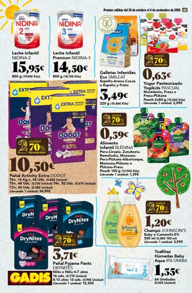 Folleto Gadis - Gadis del 29/10 al 04/11 - página 44