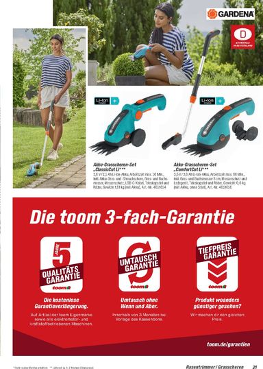 Prospekt toom - Toom - Gartenpflege & Teich gültig ab 01.03. bis 31.12. - seite 21