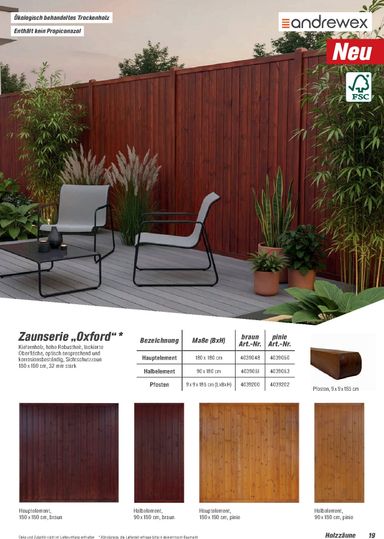 Prospekt toom - Toom - Zäune & Sichtschutz gültig ab 01.03. bis 31.12. - seite 19