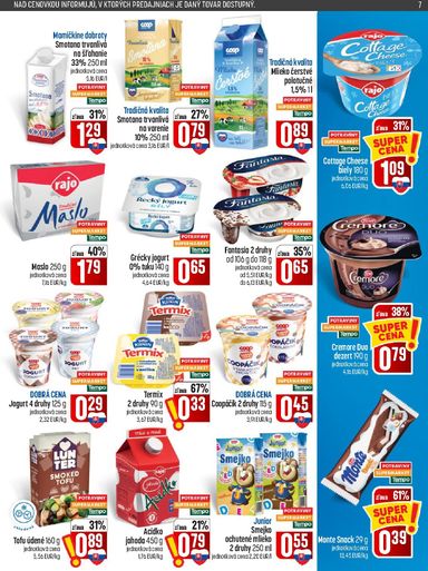 Leták COOP Jednota - COOP Jednota od 22.10. do 28.10. - strana 7