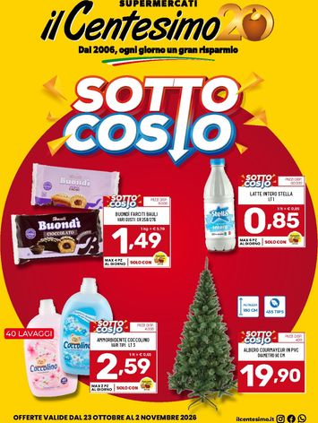 Volantino il Centesimo - il Centesimo valido dal 23/10 al 02/11 - pagina 1