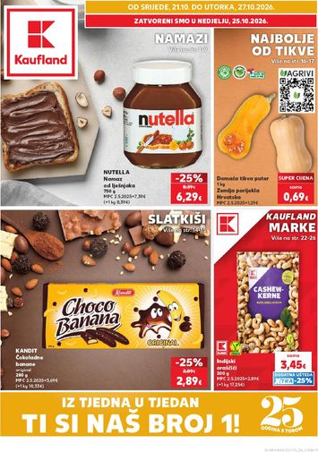 Katalog Kaufland - Kaufland - Ti si naš broj 1 vrijedi od 21.10. do 27.10. - stranica 1