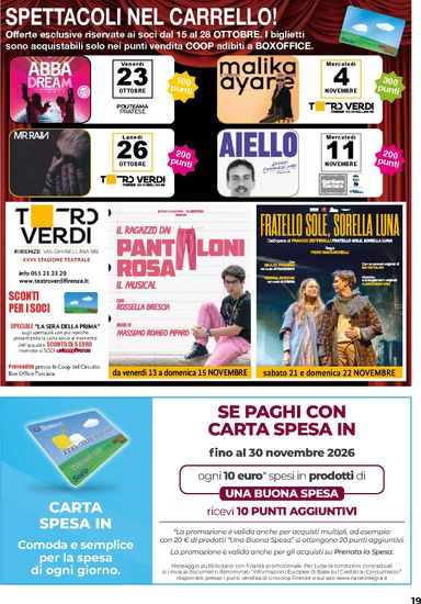 Volantino Coop Firenze - Coop Firenze - Mini valido dal 15/10 al 28/10 - pagina 19