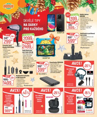 Leták Globus - Globus - Vánoce plné dárků a radosti od 27.10. do 23.11. - strana 16