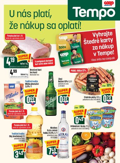 Leták COOP Jednota - COOP Jednota - Tempo od 29.10. do 04.11. - strana 16