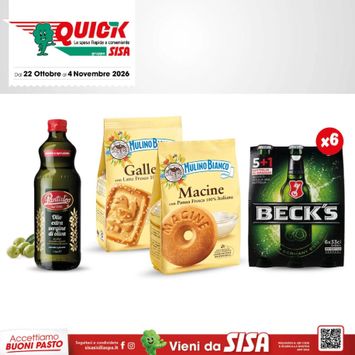 Volantino Sisa - Sisa - Quick valido dal 22/10 al 04/11 - pagina 1
