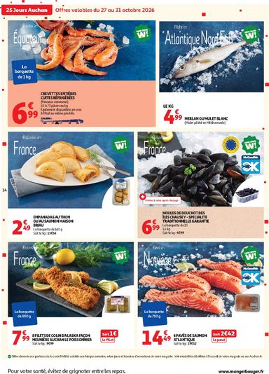 Catalogue Auchan - Auchan - 25 jours valable dès le 27/10 au 01/11 - page 14