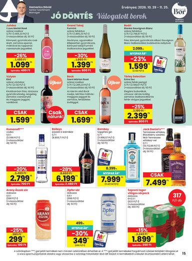 Akciós újság Spar - SPAR érvényes 10.29.-tól 11.04.-ig - 15 oldal