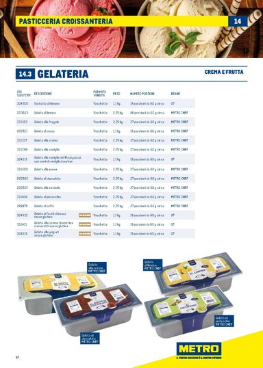 Volantino METRO - Metro - Catalogo Surgelati valido dal 01/01 al 31/12 - pagina 97