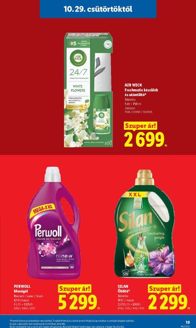 Akciós újság Lidl - Lidl érvényes 10.29.-tól 11.04.-ig - 19 oldal