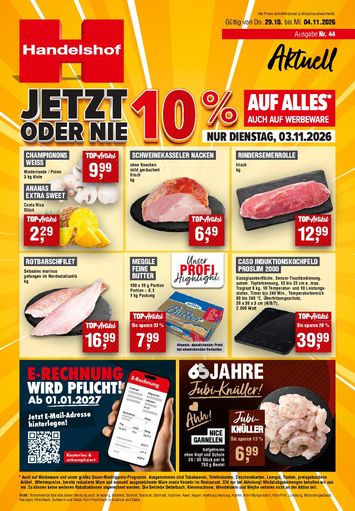 Prospekt Handelshof - Handelshof gültig ab 29.10. bis 04.11. - seite 1