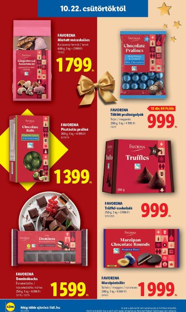 Akciós újság Lidl - Lidl - Favorina érvényes 10.22.-tól 12.24.-ig - 8 oldal