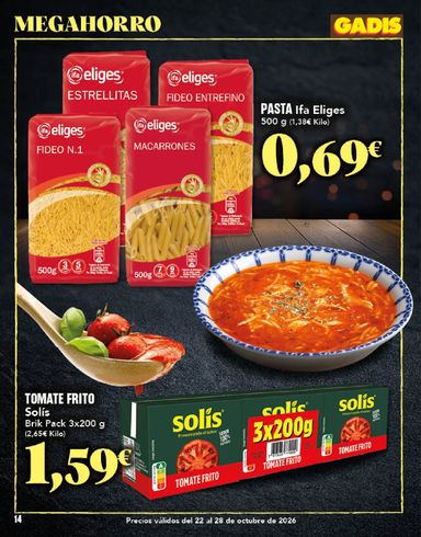 Folleto Gadis - Gadis del 22/10 al 28/10 - página 14
