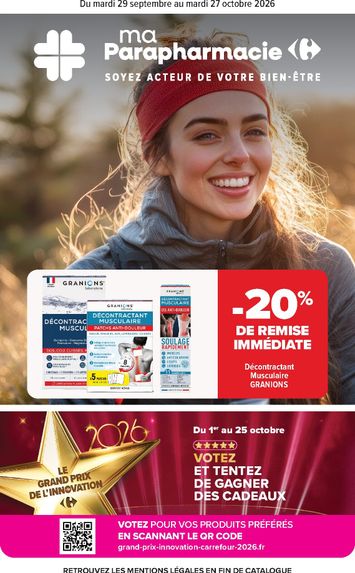 Catalogue Carrefour - Carrefour - Parapharmacie valable dès le 29/09 au 27/10 - page 1