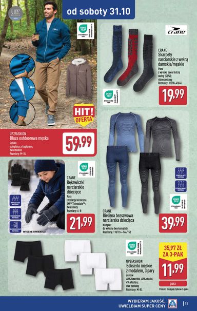 Gazetka ALDI - ALDI - Artykuły przemysłowe i tekstylia od 26.10. do 31.10. - strona 15