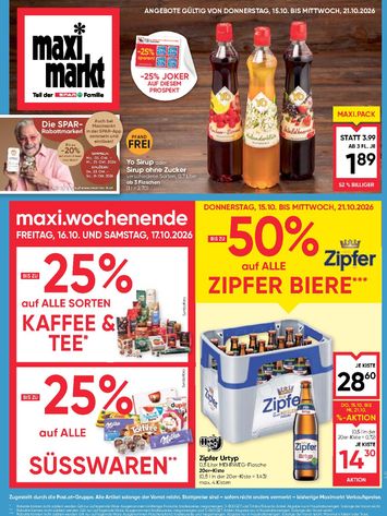 Maximarkt-Flugblatt - Maximarkt gültig ab 15.10. bis 21.10. - seite 1