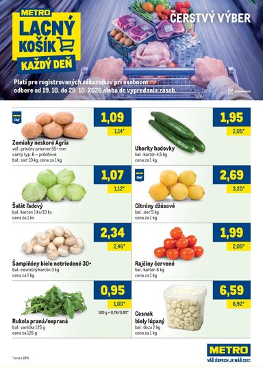 Leták METRO - Metro - Lacný košík od 19.10. do 25.10. - strana 2