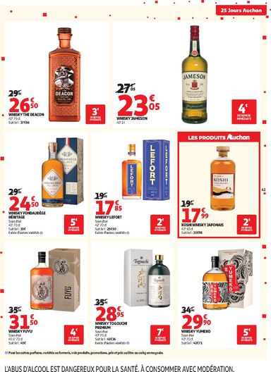 Catalogue Auchan - Auchan - 25 jours valable dès le 27/10 au 01/11 - page 41