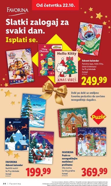 Katalog Lidl - Lidl - Favorina od 22.10 do 31.12 - strana 30