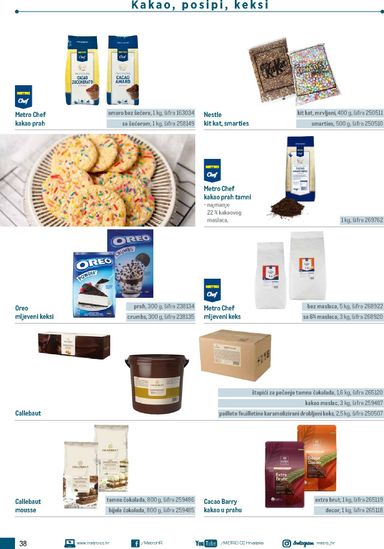 Katalog Metro - Metro - Poslovna rješenja - Proizvodi za slastičarstvo vrijedi od 01.01. do 31.12. - stranica 38