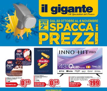Volantino Il Gigante - Il Gigante valido dal 22/10 al 04/11 - pagina 1
