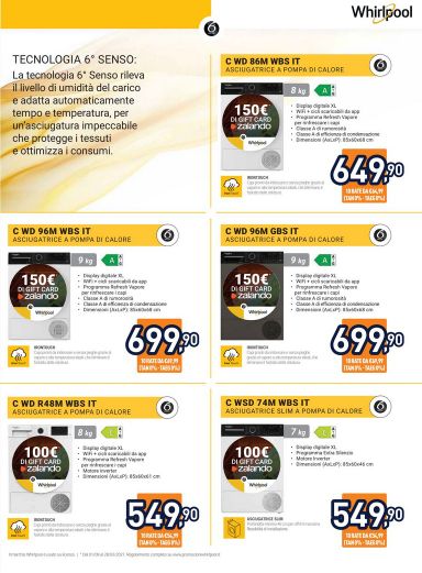 Volantino Unieuro - Unieuro - Speciale Asciugatura valido dal 16/10 al 01/11 - pagina 6