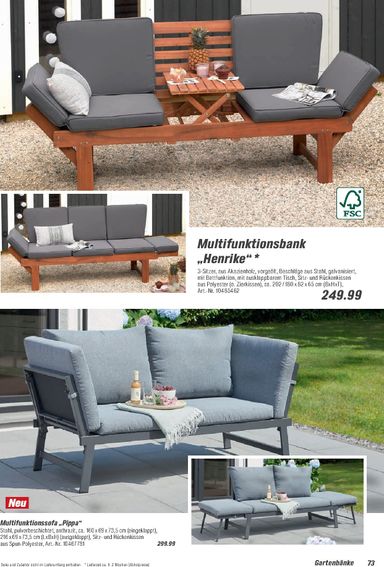 Prospekt toom - Toom - Gartenmöbel & Solar-Leuchten gültig ab 01.03. bis 31.12. - seite 73