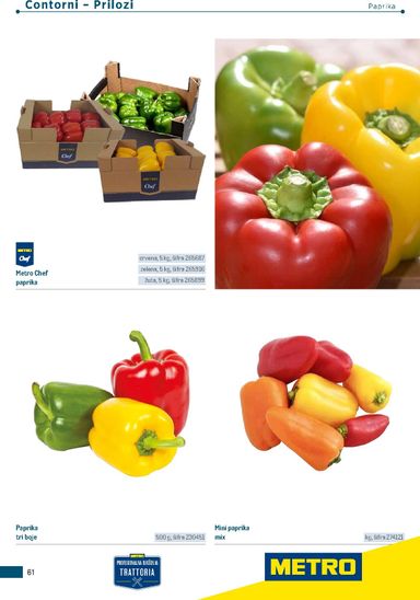 Katalog Metro - Metro - Poslovna rješenja - Trattoria vrijedi od 04.03. do 31.12. - stranica 61
