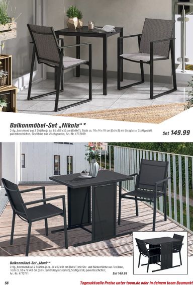 Prospekt toom - Toom - Gartenmöbel & Solar-Leuchten gültig ab 01.03. bis 31.12. - seite 56