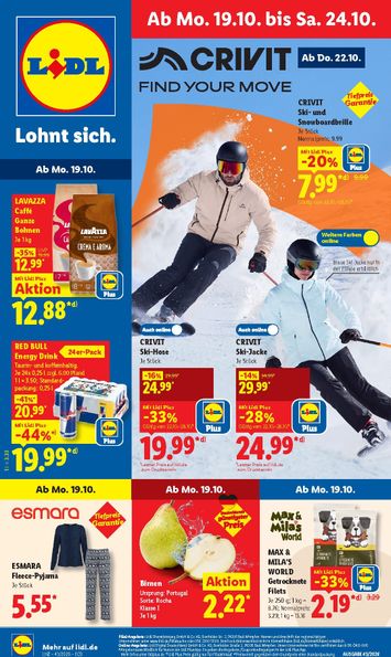 Prospekt Lidl - Lidl gültig ab 19.10. bis 24.10. - seite 1