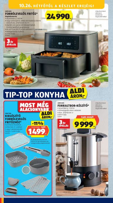 Akciós újság Aldi - Aldi - Középső sor termékei érvényes 10.22.-tól 10.28.-ig - 6 oldal