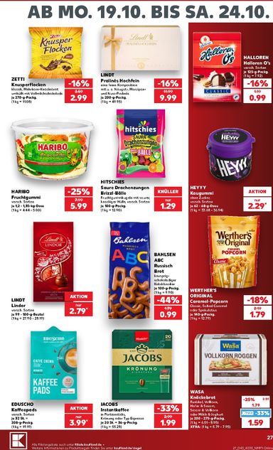 Leták Kaufland Německo - Kaufland Německo od 19.10. do 24.10. - strana 27