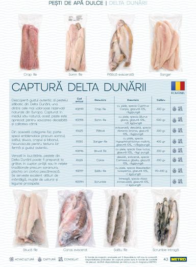 Catalogul Metro - Metro - Spui pește proaspăt de la 01.10. până la 31.12. - pagina 43