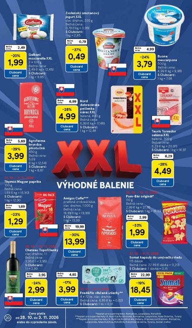 Leták Tesco - Tesco supermarket od 28.10. do 03.11. - strana 20