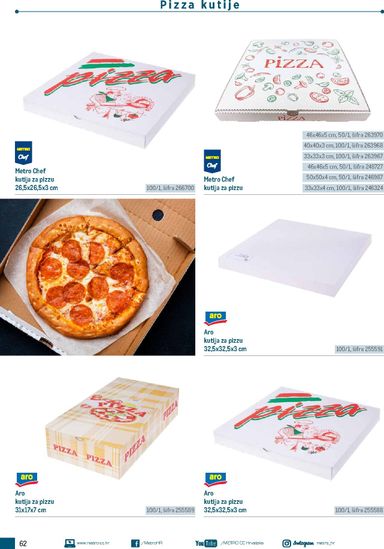 Katalog Metro - Metro - Poslovna rješenja - Pizzeria vrijedi od 06.07. do 31.12. - stranica 62