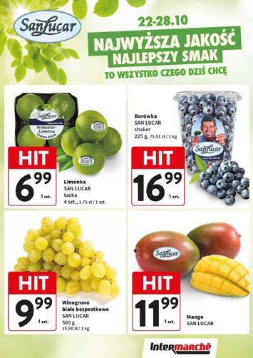 Gazetka Intermarché - Intermarché - Świeży Kram od 22.10. do 28.10. - strona 1