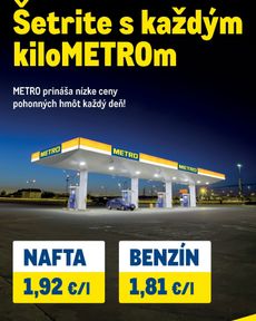 Metro - Šetrite s každým kiloMETROm