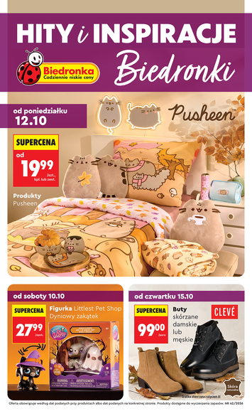 Gazetka Biedronka - Biedronka - Hity i inspiracje od 12.10. do 24.10. - strona 1