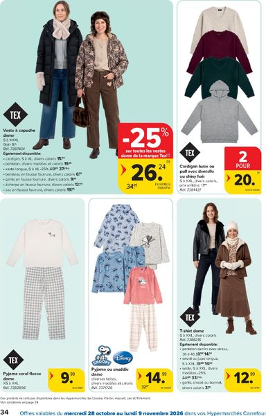 Folder Carrefour - Carrefour Hypermarchés van 28/10 tot 09/11 - side 34