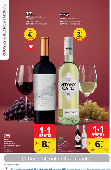Folder Carrefour - Carrefour - Foire aux vins van 28/10 tot 09/11 - side 12