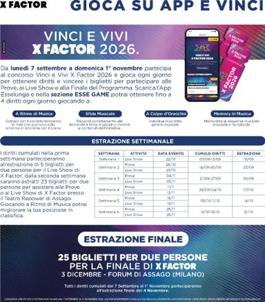 Volantino Esselunga - Esselunga - Collezione X Factor - 4° Appuntamento valido dal 22/10 al 04/11 - pagina 4