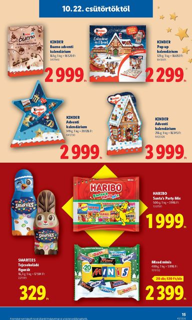 Akciós újság Lidl - Lidl - Favorina érvényes 10.22.-tól 12.24.-ig - 15 oldal