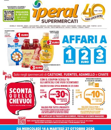 Volantino Iperal - Iperal valido dal 14/10 al 27/10 - pagina 1